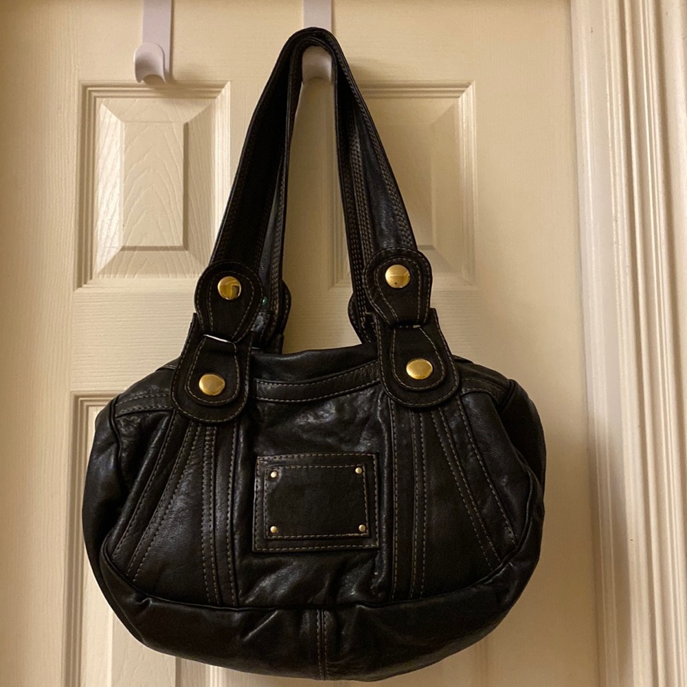 LEATHER GUSTTO HANDBAG